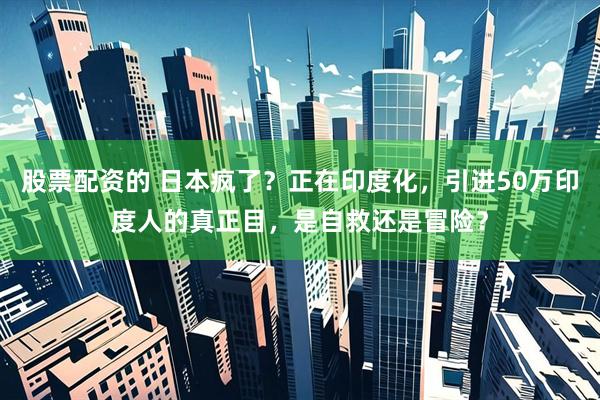 股票配资的 日本疯了？正在印度化，引进50万印度人的真正目，是自救还是冒险？